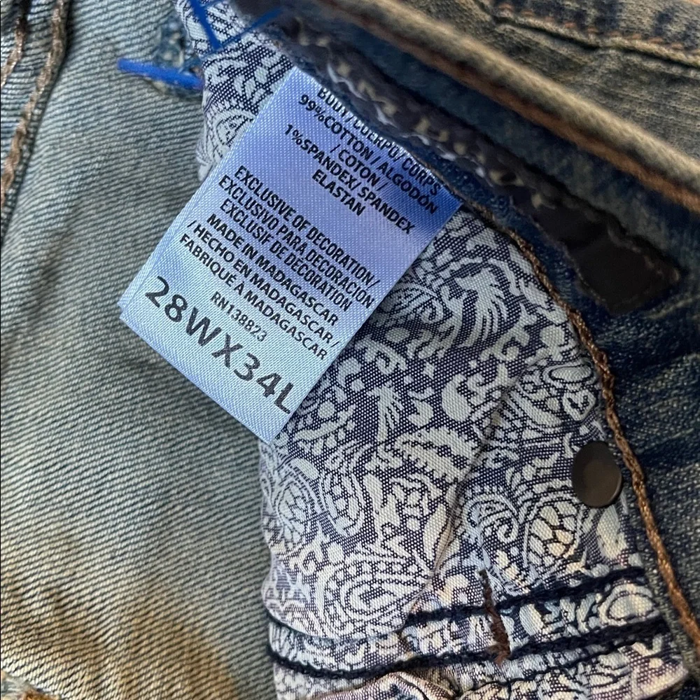 Cody James Wyatt Men's slim Fit Blue Jeans bootcut size 28 x 34 western country - Picture 3 of 5